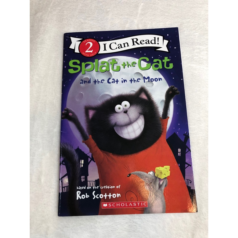 Splat the Cat and the Cat in the Moon Book Kids Rob Scotton Paperback